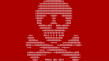 「Petya」の脅迫画面