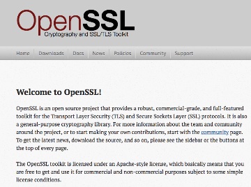 修正を公開したOpenSSL